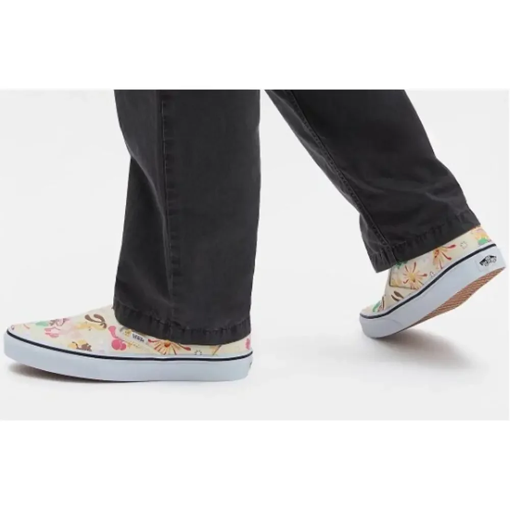 VANS Classic Slip On 'Get Outdoors' White/Multi Canvas Men's Sneakers Shoes 11